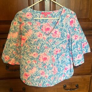 Lilly Pulitzer trumpet arm shirt